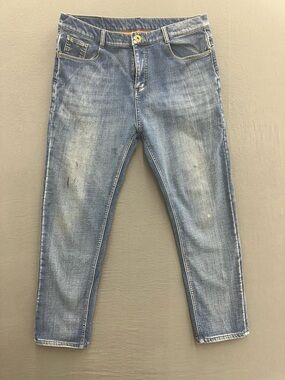 Unbranded Men's Blue Slim Fit Fleece Lined Jeans